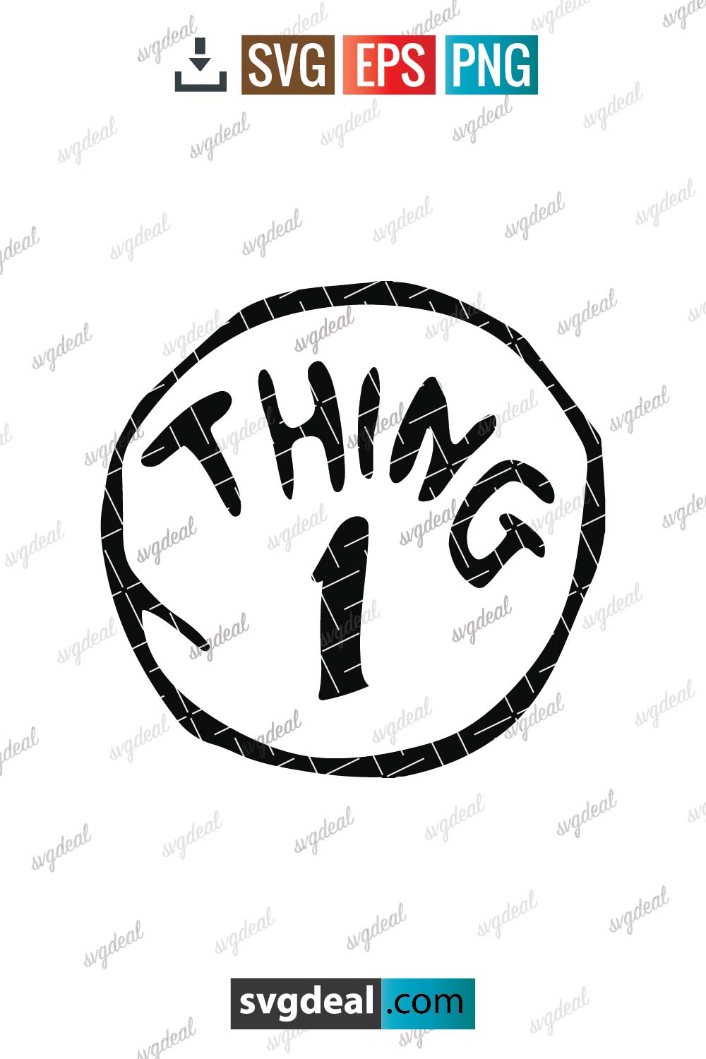 Thing 1 Svg Free SVG Files