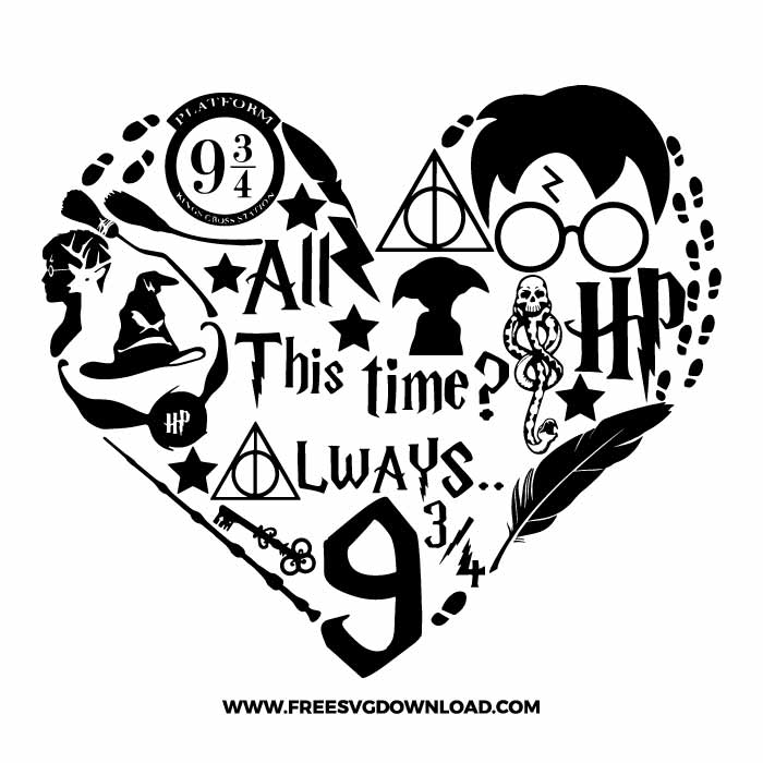 Harry Potter Books Svg - Free SVG Cut Files