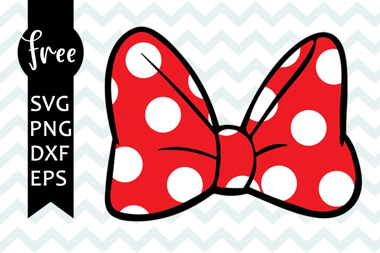 Free Minnie mouse bow SVG PNG EPS DXF