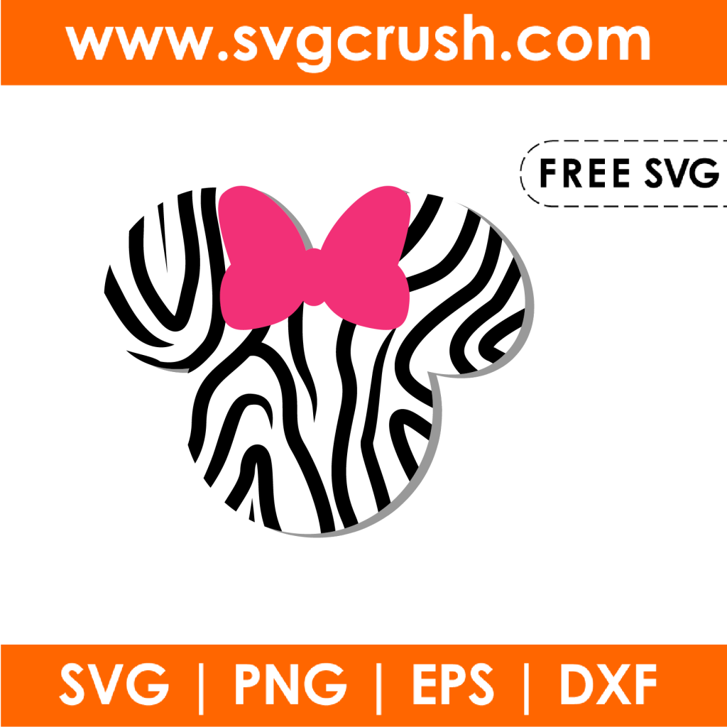 Minnie mouse zebra svg minnie zebra svg disney svg
