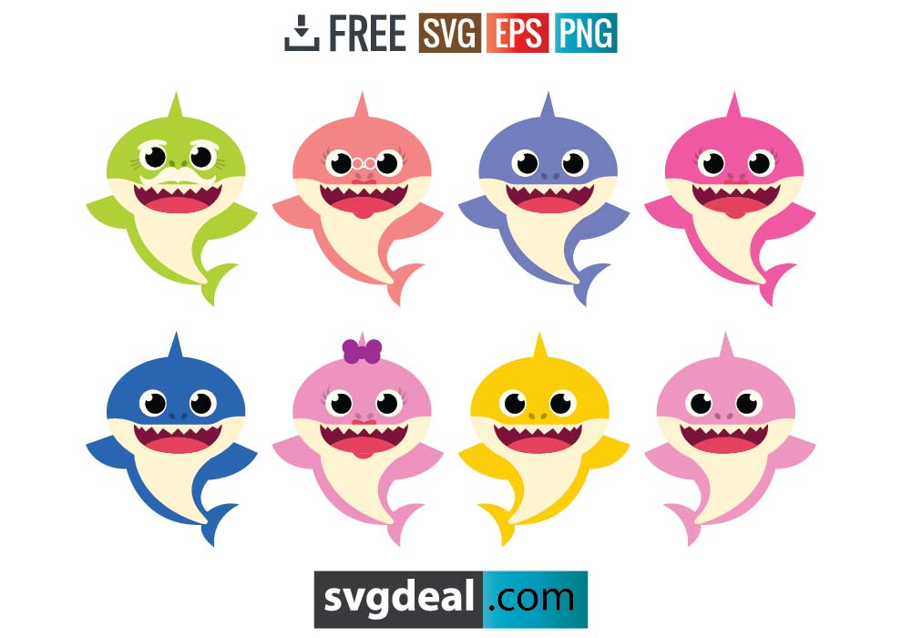 8 Free Baby Shark Svg Files For Your Cutting Machine Free Svg Files