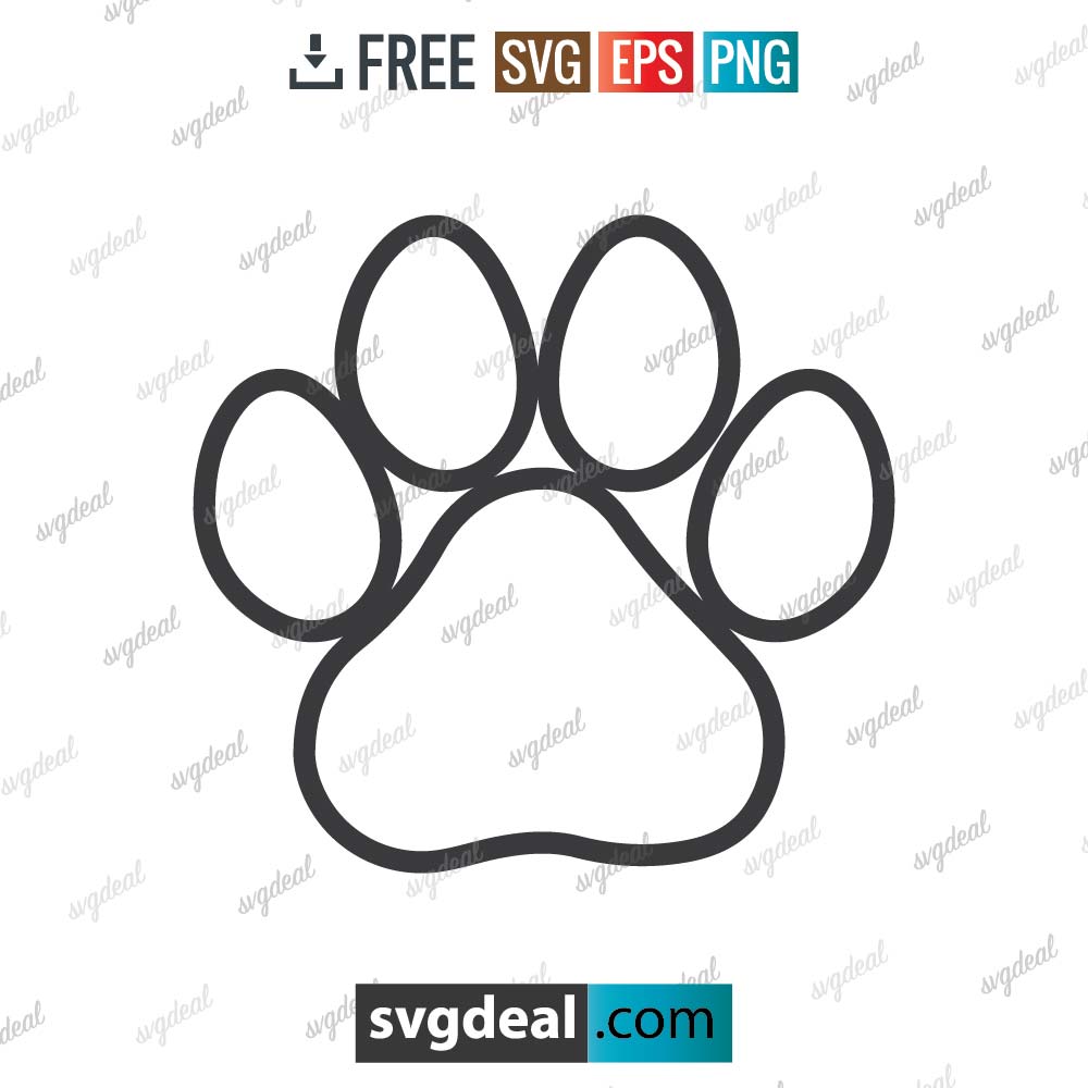 Paw Print svg, dog paw print svg, dog paw svg, paw svg, dog mom svg, puppy svg, dog paws svg, dog lover svg