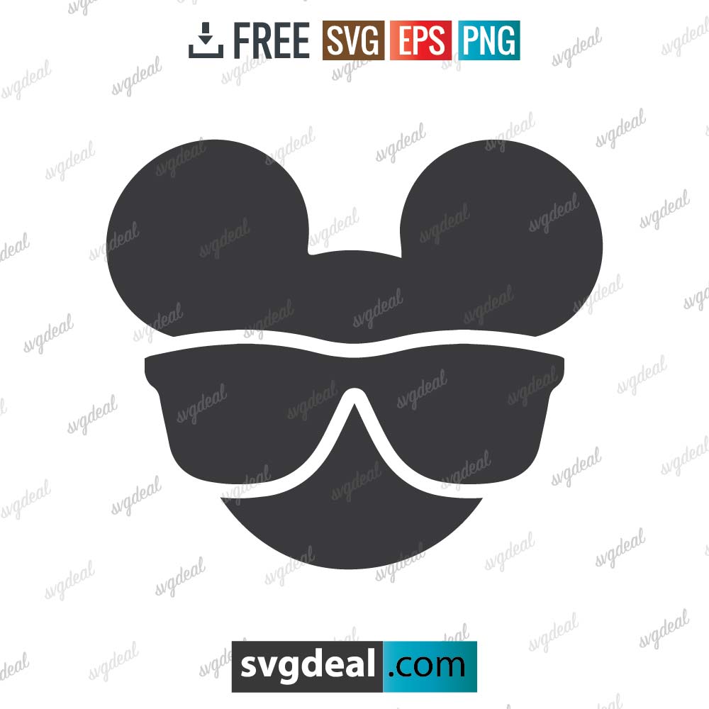 Mickey Mouse svg, Mickey mouse, silhouette, digital download, free vector files, free cut file, cutting files – 2908