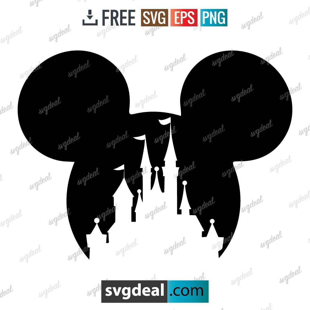 Disney castle svg, disney svg files, Head Mickey mouse, magic kingdom svg