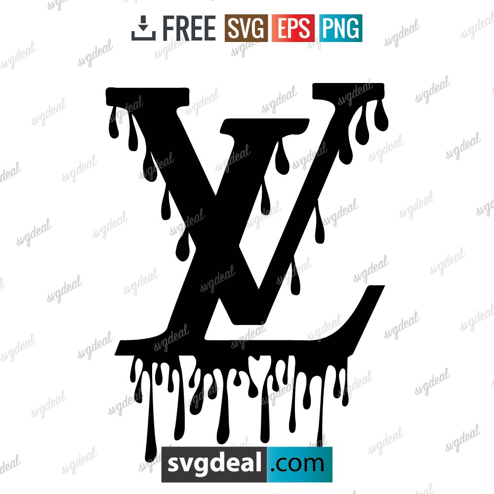 Louis vuitton drip logo svg, louis vuitton for cricut – 1607