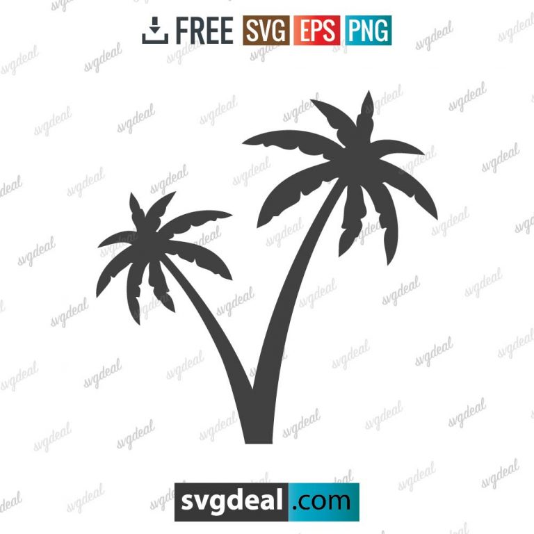 Palm Tree SVG Free File, Palm Tree Monogram SVG Free – 2003