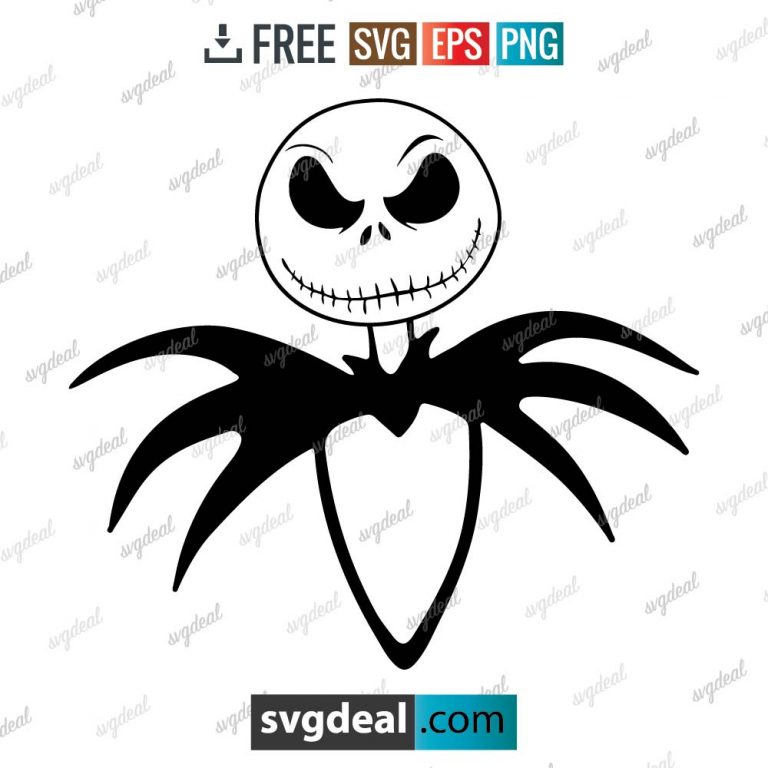 Jack Skellington SVG, Jack Skellington Face Nightmare Before Christmas – 0403
