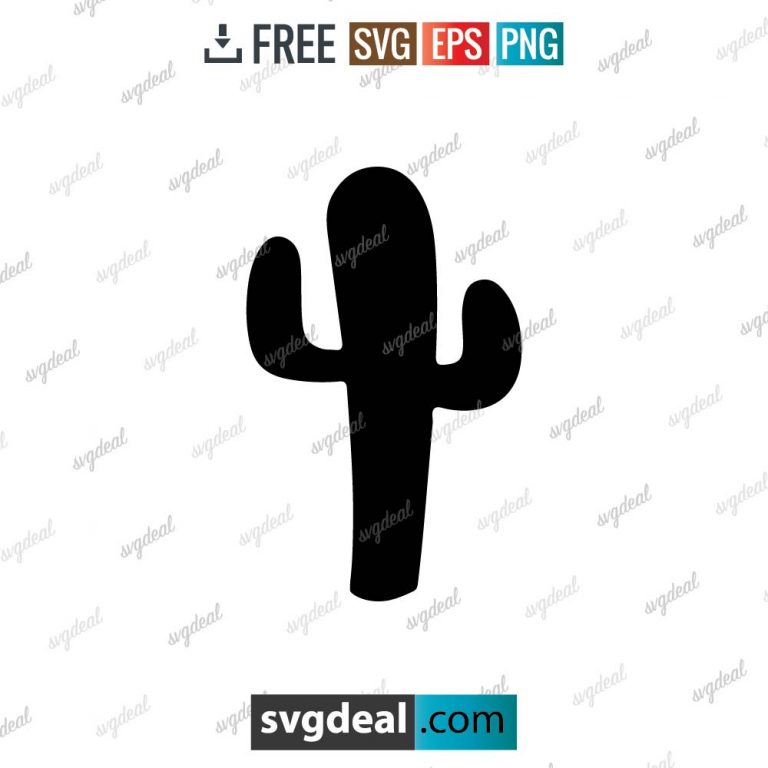 Cute Cactus SVG Free, Cactus Silhouette Flower SVG Files