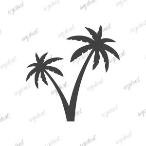 Palm Tree SVG Free File, Palm Tree Monogram SVG Files