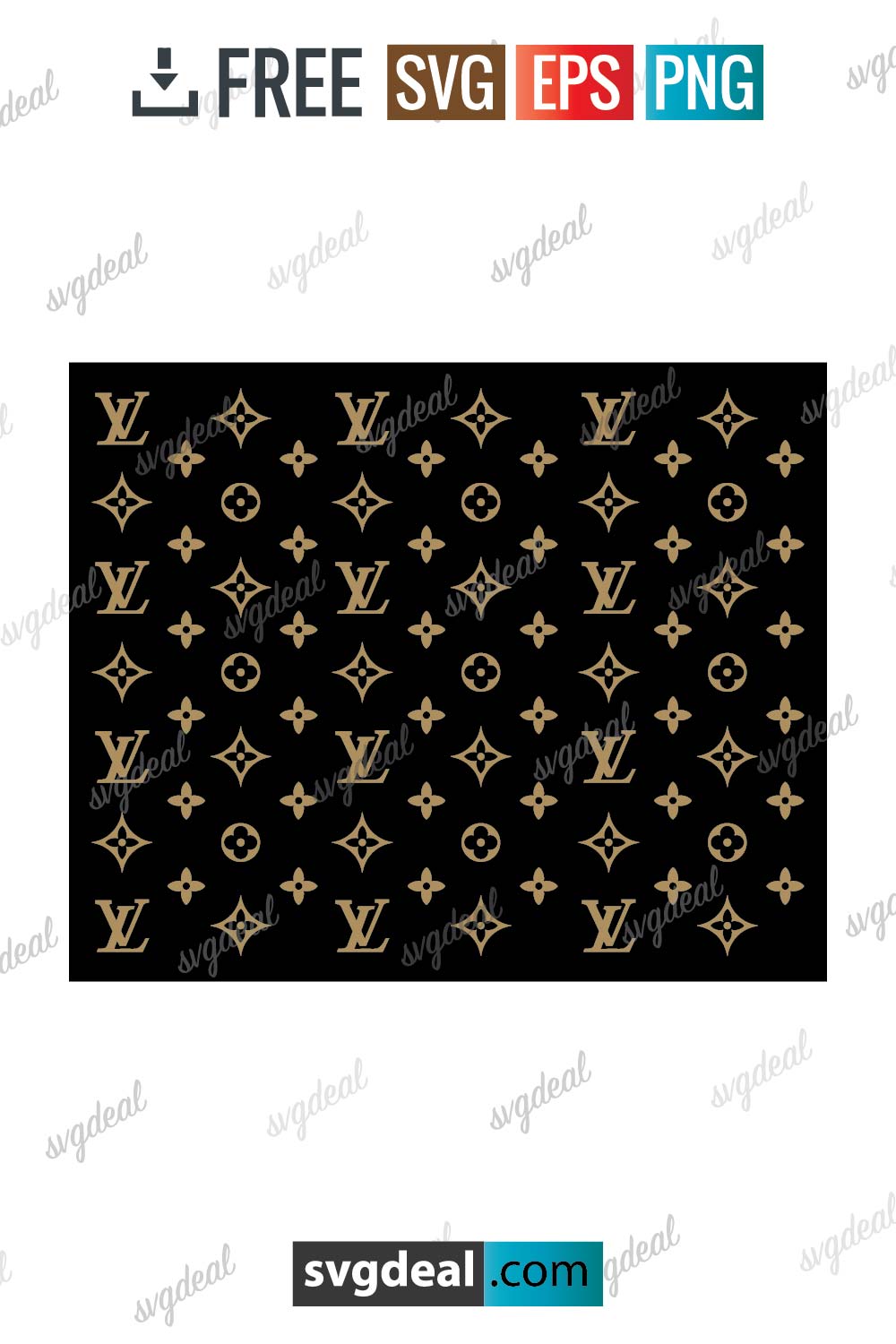 Louis Vuitton Starbucks Cup SVG Free