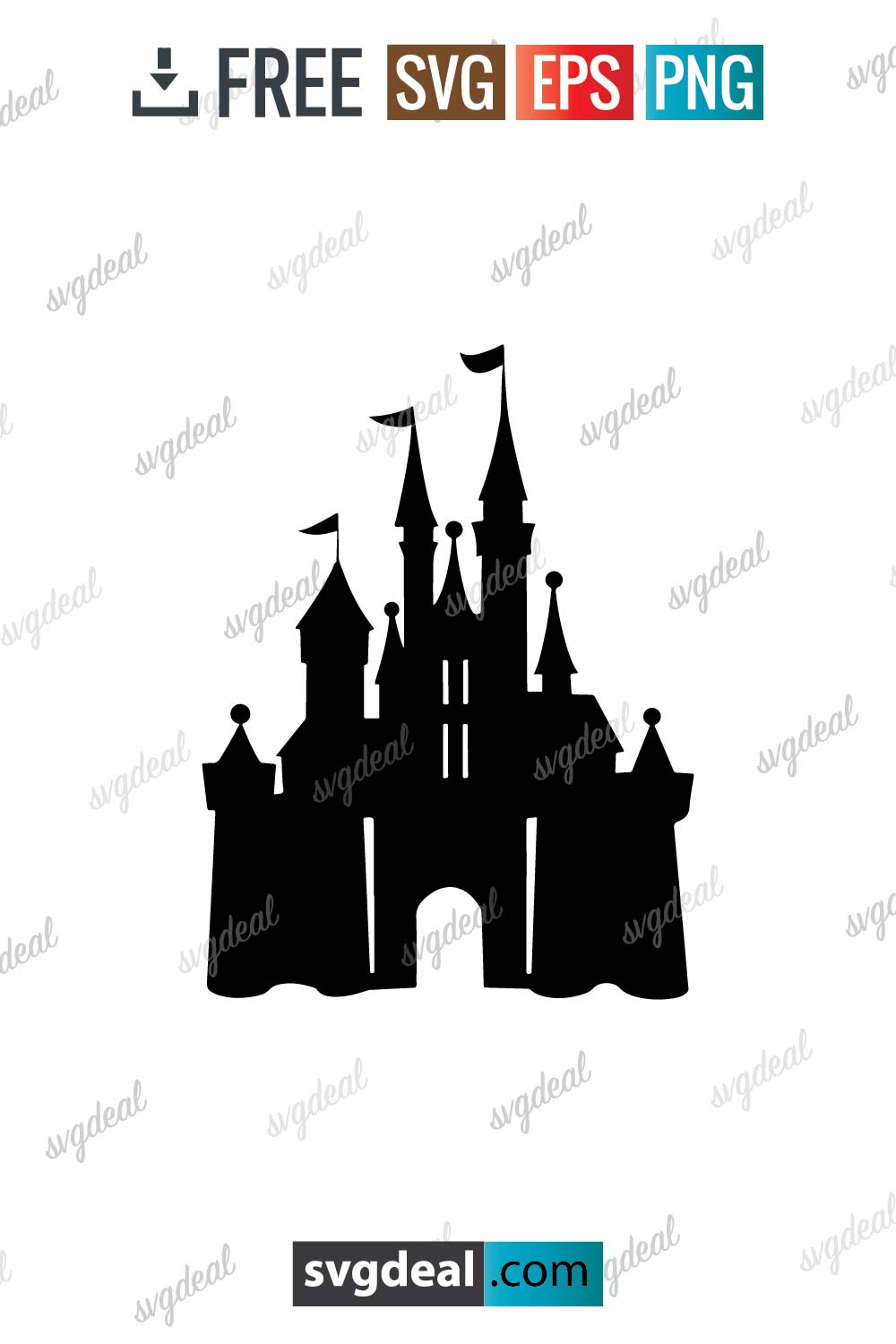 disney castle outline picture