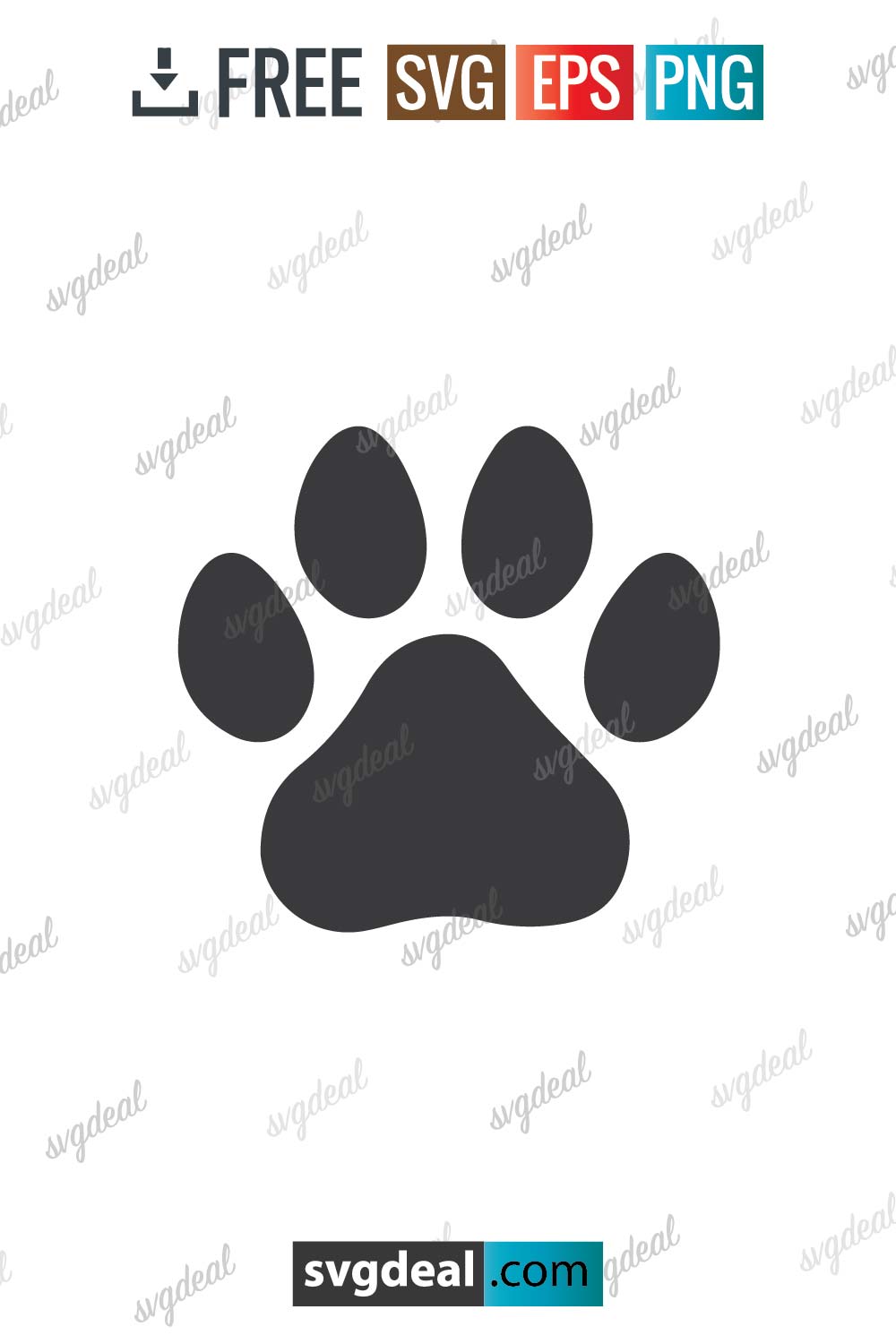 Paw Print SVG Free SVG Files