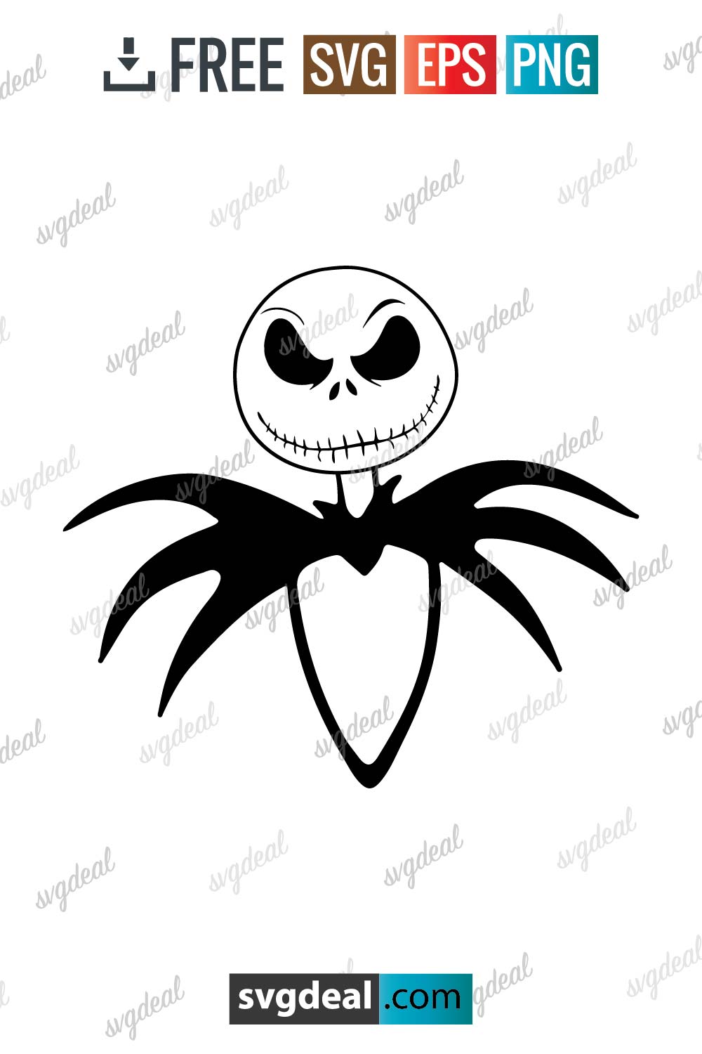 Jack Skellington SVG File Free: Unleash the King of Halloween