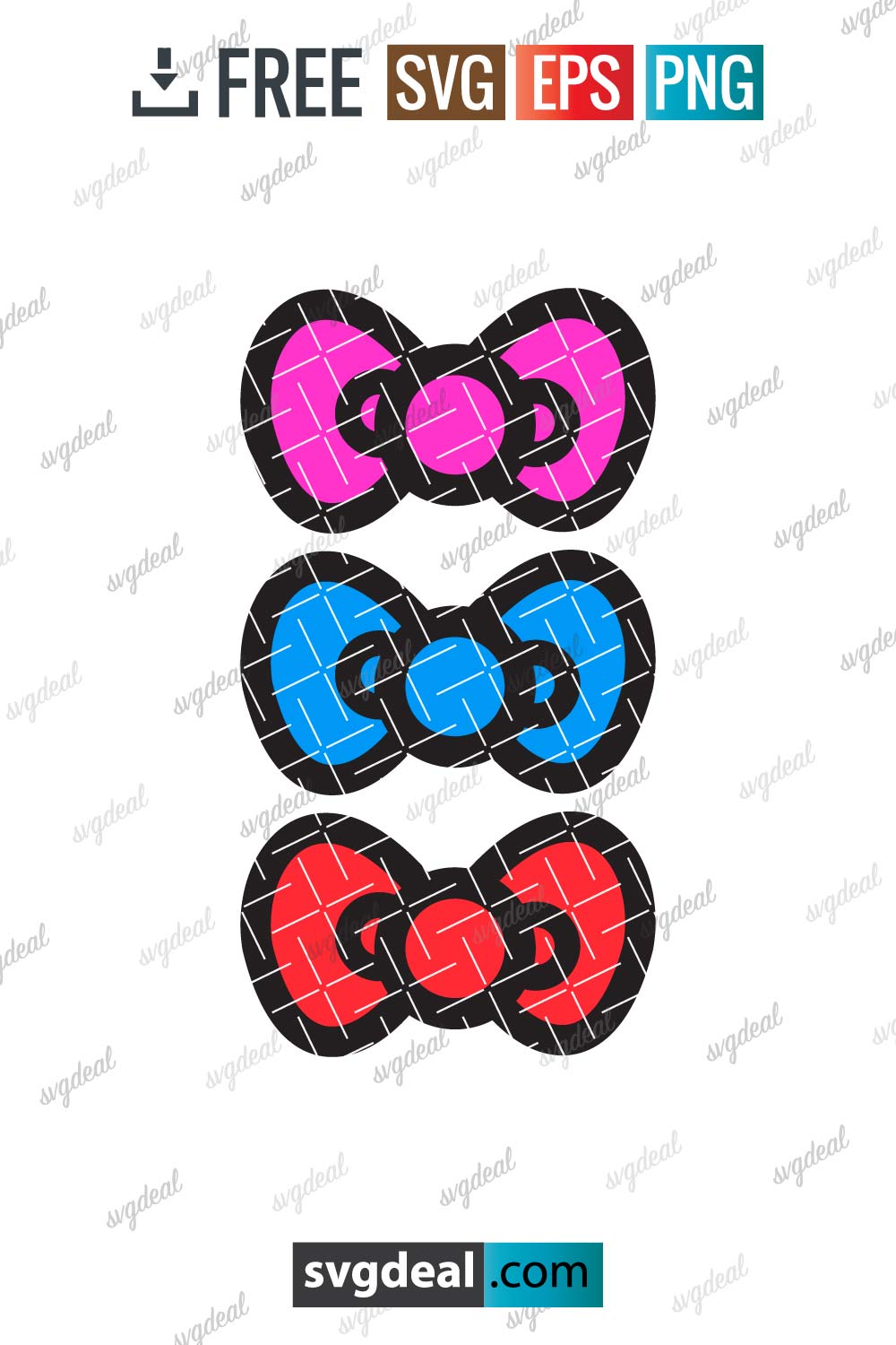 Hello Kitty Bow Svg - Free SVG Files