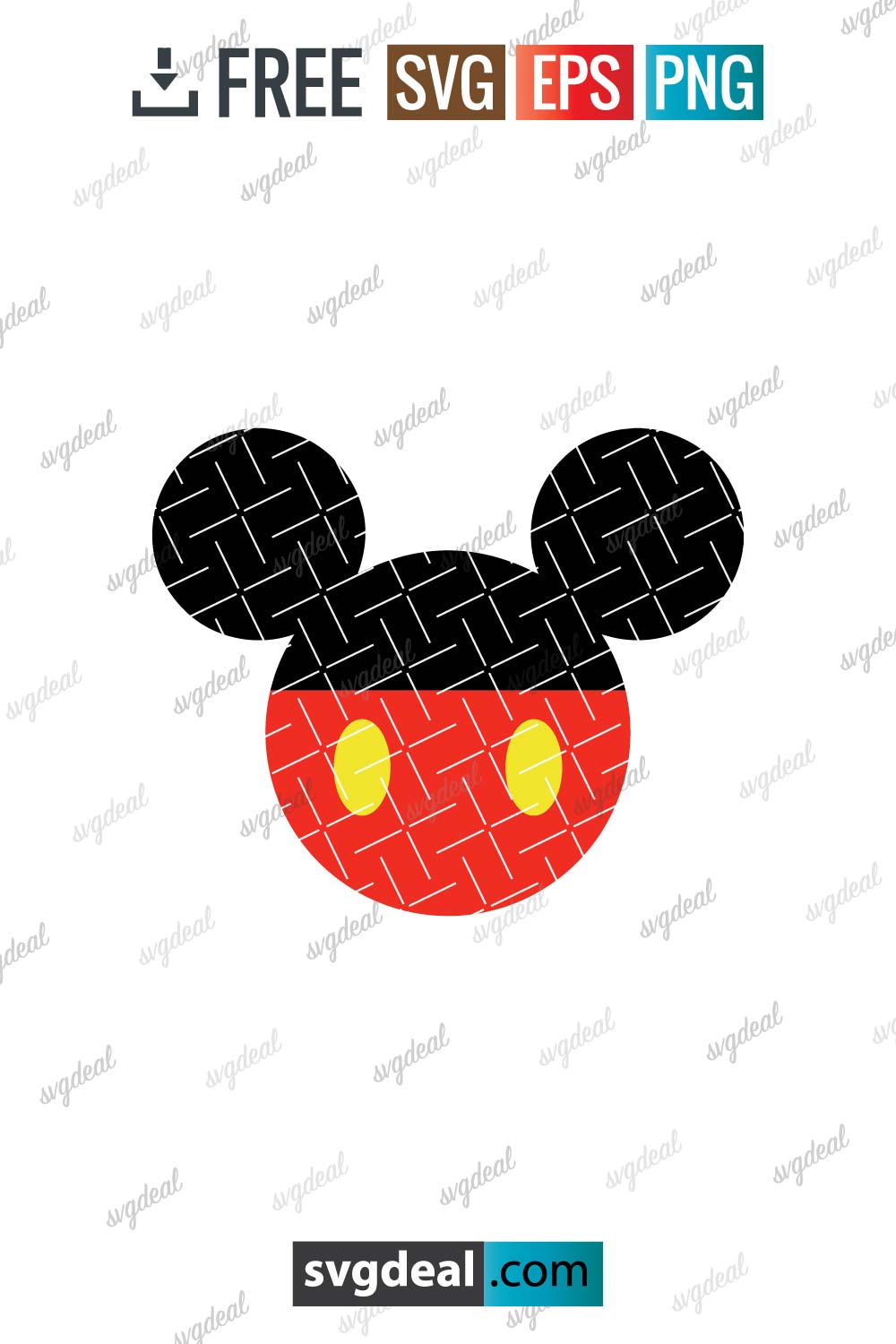 Mickey Head Svg - Free SVG Files