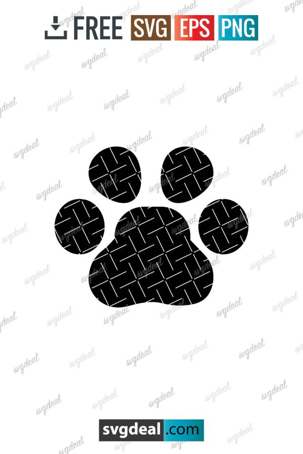 Bulldog Paw Print Svg Free SVG Files