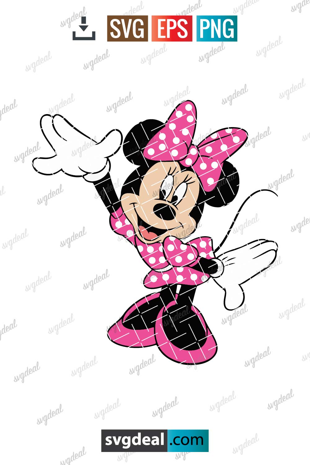 Pink Minnie Mouse Svg Free SVG Files
