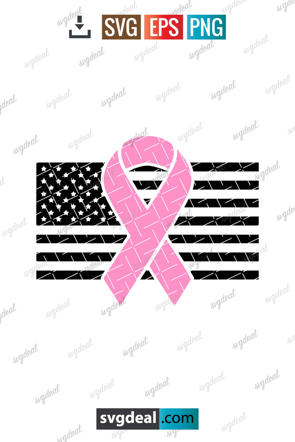 Breast Cancer Flag Svg - Free SVG Files