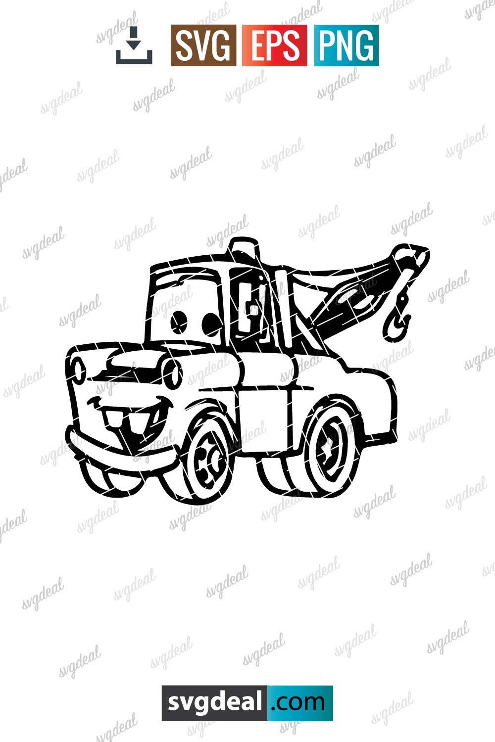 Tow Mater Svg - Free SVG Files