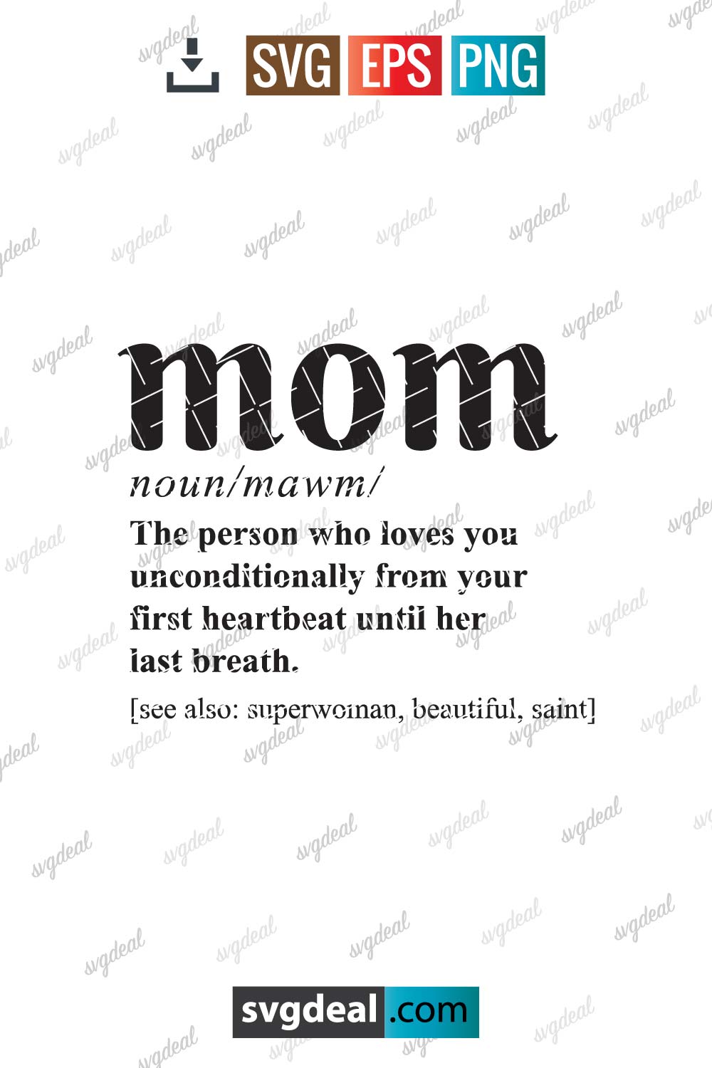 Mom Definition Svg Free SVG Files