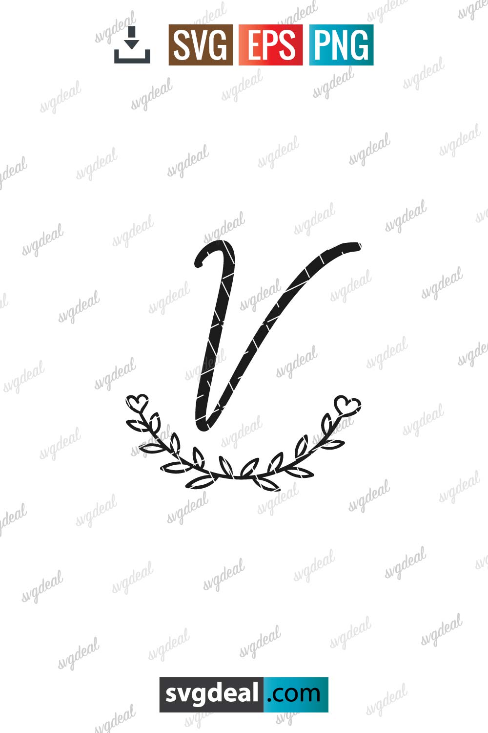 Letter V Monogram Svg - Free SVG Files
