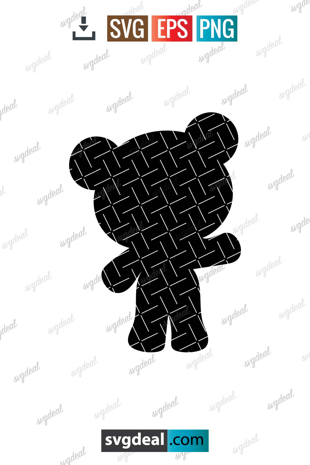 Baby Bear Silhouette - Free SVG Files
